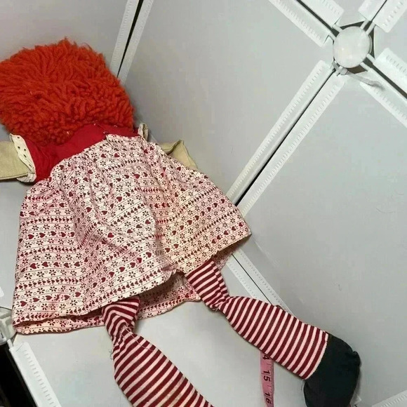 Vintage Raggedy Ann Handmade Doll 23" Embroidered Face - Picture 4 of 5